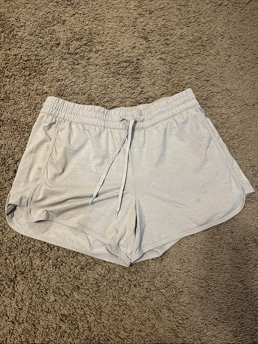 Women's Light Pink Athletic Drawstring Shorts